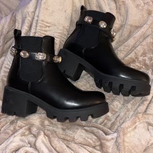 Black glam boots